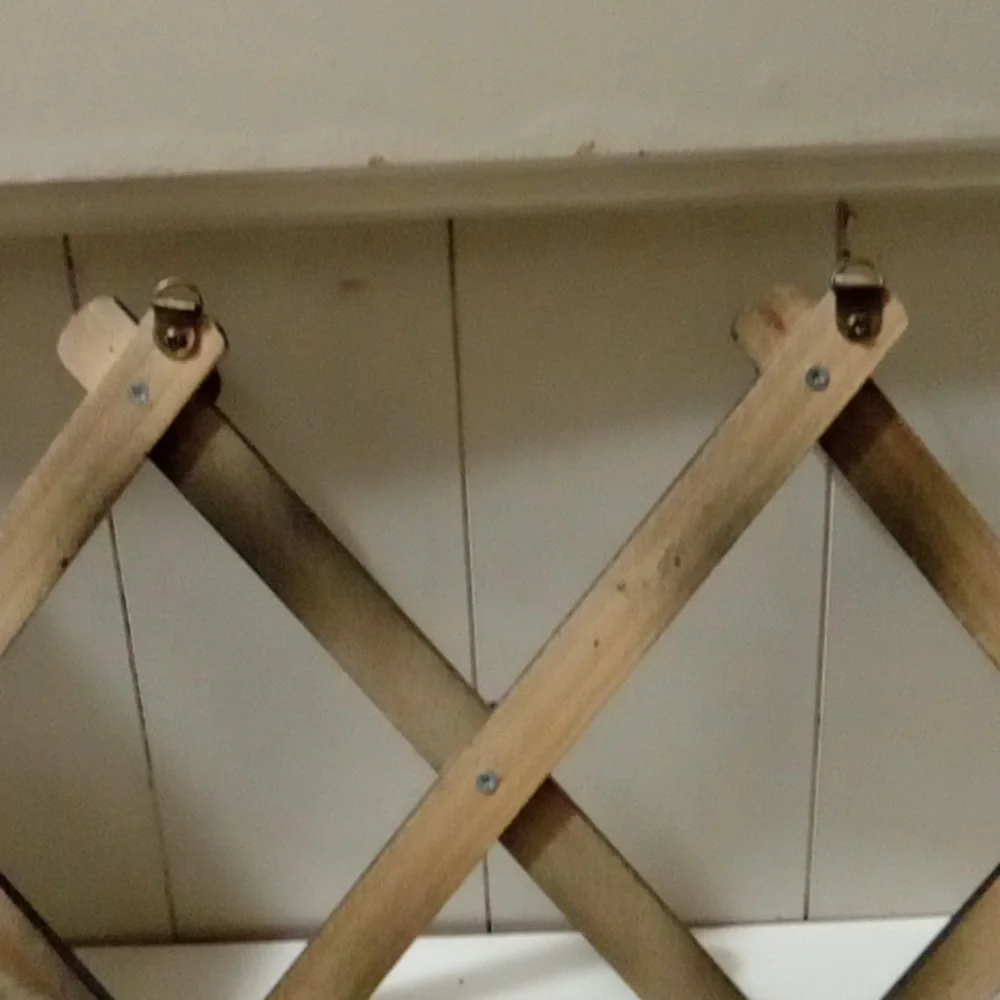 Black Wall-Mounted Coat Rack.